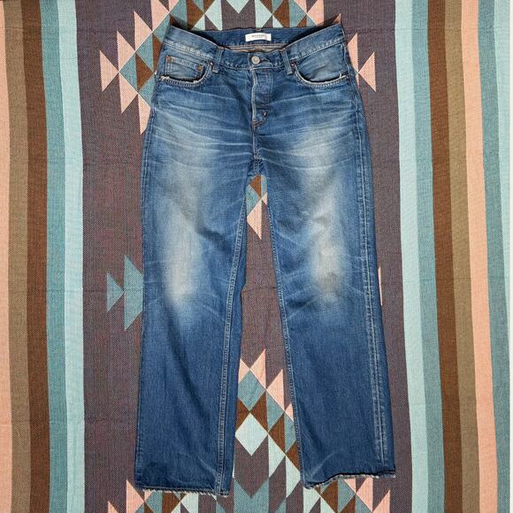 MOUSSY VINTAGE Ashleys Wide Straight Leg Denim Jeans sz 28